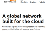 Has Cloudflare entered the censorship business?