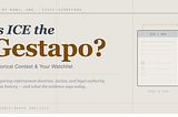 Is ICE the Gestapo?
