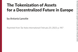 The impact of Asset Tokenization