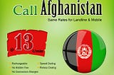 Cheap phone calling card to Afghanistan | Call Afghanistan from the USA