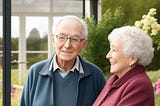 Two lovely old people, probably on a TV advert selling people conservatories or cremations.