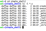 What happens within typing “ls -l *.c” command in a Linux Shell ?