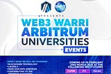 Announcing the web3 Warri Arbitrum Universities Events
