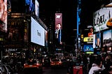 I somehow ended up in New York Times Square’s tallest billboard