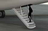 aero plane stairs