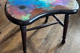 Upcycling a Stool into a Palette Table