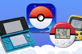 The Nintendo 3DS, Pokemon Pikachu device, Pokewalker pedometer, and the icon for Pokemon GO