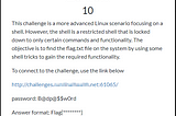 Internal CTF — Linux: Linux Shell Restricted Edition