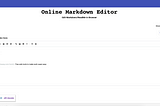 Best Online Markdown Editor: Create or Edit Markdown/ReadME in Browser with Live Preview