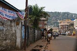 The streets of Freetown, Sierra Leone’s capital city