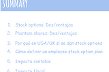 (casi) Todo lo que debes saber para crear un plan de phantom/stock options para tus empleados en…