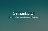 Semantic UI banner