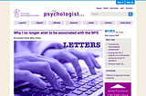 The now ‘cancelled’ letter to the British Psychological Society