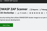 OWASP ZAP Security Tests in Azure DevOps