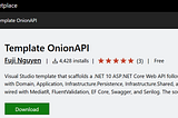 Template Onion API on .NET 10: Ready for Visual Studio 2026