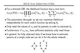 Thinking: Learning in directed graphical models