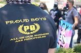 PROUD BOYS RALLY BEHIND RELIGIOUS BIGOTS TO INTIMIDATE MODESTO LGBTQ+ COMMUNITY