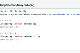 บันทึกคำอธิบายการใช้ Javascript Array.reduce()