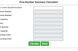 Best Five Number Summary Calculator In 2021