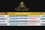 Earn up to 56%/month with KingCash