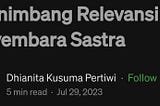 Masih Relevankah Sayembara Sastra DKJ?