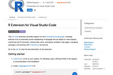 How to prepare Visual Studio Code for R