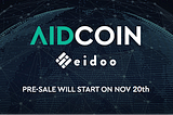 AidCoin Announces Token Pre-sale on Eidoo Wallet