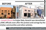 Demolition of St. Joseph Church Karachi & screaming voices of 300 Christian families.