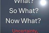 What? So What? Now What?: Uncertainty, Transformation, and Upheaval