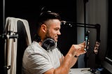 male content creator video editor and podcaster