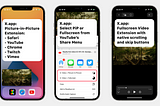 X.app: Picture-in-Picture + Fullscreen Video Extension for iPhone and iPad, supports Safari…