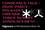 Edgeware at NYC Blockchain Week ‘19