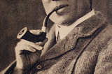 A photo of the Welch poet William Henry Davies (1871–1941)