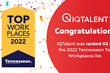 IQTalent Named One Of Middle Tennessee’s Top Workplaces