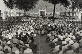 Wendell L. Willkie Notification Ceremony, Elwood, Indiana, U.S.A., August 17, 1940. Republican Party presidential candidate W