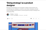 Cheap & flexible resources for designers to level up their product strategy skills