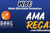 AMA RECAP — Whale Blockchain Enthusiast with Mars Ecosystem
