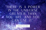 The Universe has your back!