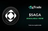 Saga ($SAGA) is listed on gTrade