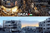 BEFORE & AFTER another (neo)colonial invader/settler project proudly brought to you by US Empire…