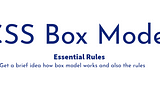 Understanding CSS Box Model
