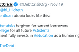 #ThanksForTheDebt Twitter Chat
