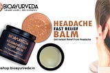 Headache Fast Relief Balm For Pains And Strains