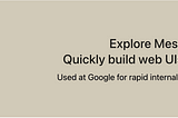 Exploring Mesop: Google’s Internal Python-Based Rapid App Development Framework