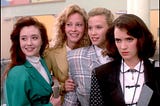 Winona Ryder and the Heathers, from Heathers