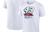 Nascar Richard Petty Fanatics Branded White 43 Car T Shirt