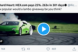 Lambo giveaway