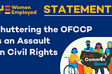 STATEMENT: Shuttering the OFCCP is an Assault on Civil Rights