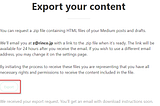 Medium で Export content してみた — 画像は自分で保管しておくほうが良さそう