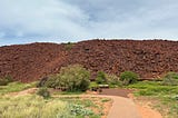 Overview of the Ngajarli — Deep Gorge — site. Only a small part of a much bigger aboriginal settlement;